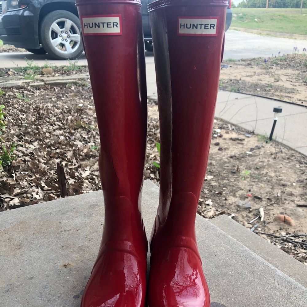 Women’s Hunter Rain Boots Red